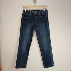 Lois Denim Gigi-Slim womens jean Size 28 Comfortable Waist Indigo Washed Stretch